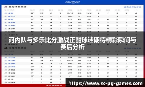 河内队与多乐比分激战正酣球迷期待精彩瞬间与赛后分析